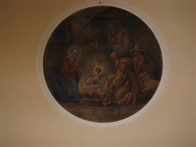 Das Deckengemälde im Chorraum