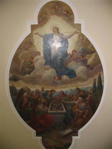 Deckengemälde im Hauptschiff