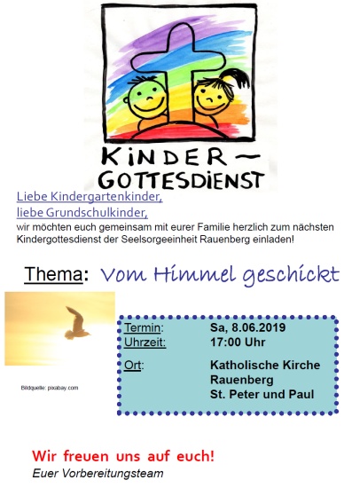 Einladung Kindergottesdienst