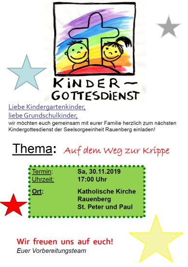 Einladung Kindergottesdienst