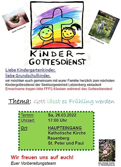 Einladung Kindergottesdienst
