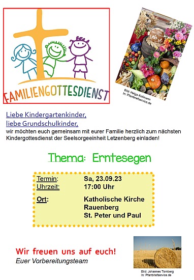 Einladung Kindergottesdienst