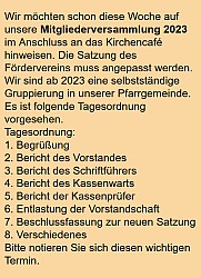 Mitgliederversammlung
