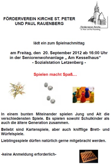 Spielenachmittag
