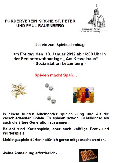 Spielenachmittag