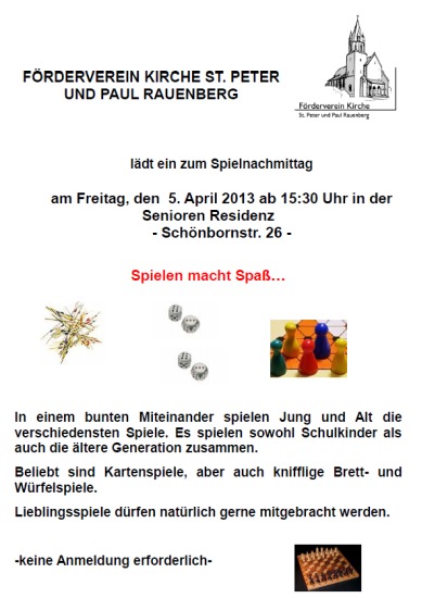 Spielenachmittag