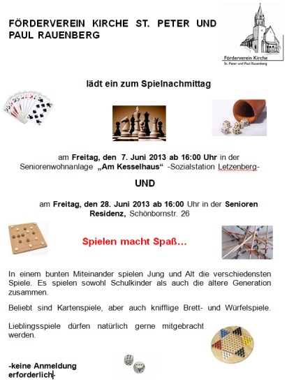 Spielenachmittag