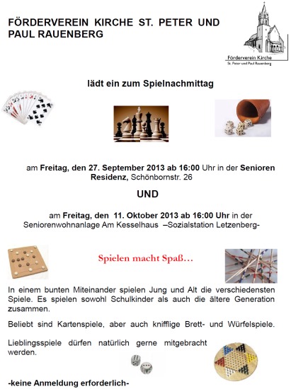 Spielenachmittag