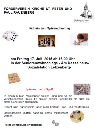 Spielenachmittag