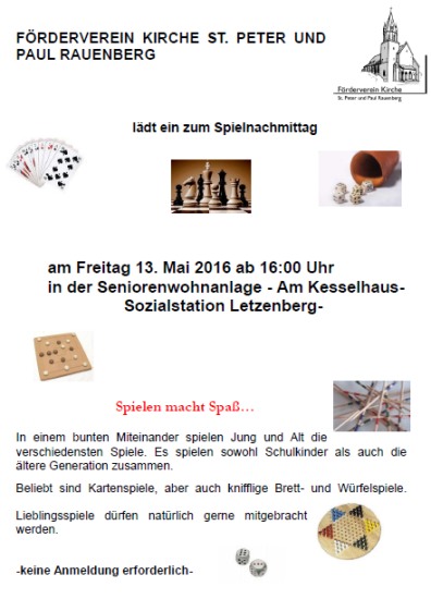 Spielenachmittag