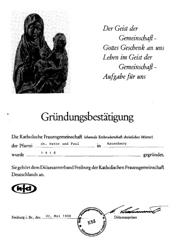 Gründungsurkunde