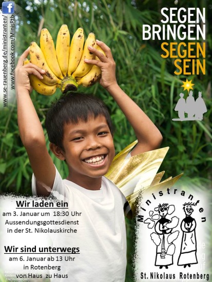 Ankündigung Sternsingeraktion 2015